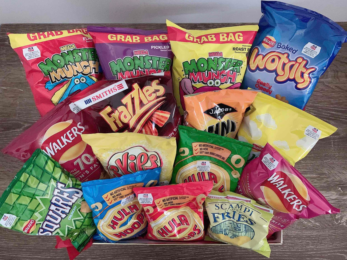 The Mega Crisp Hamper UK FOODS DOWN UNDER The Mega Crisp Hamper UK FOODS DOWN UNDER