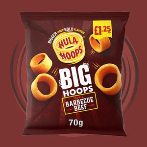 Hula Hoops Big Hoops Barbecue Beef NEW 70g