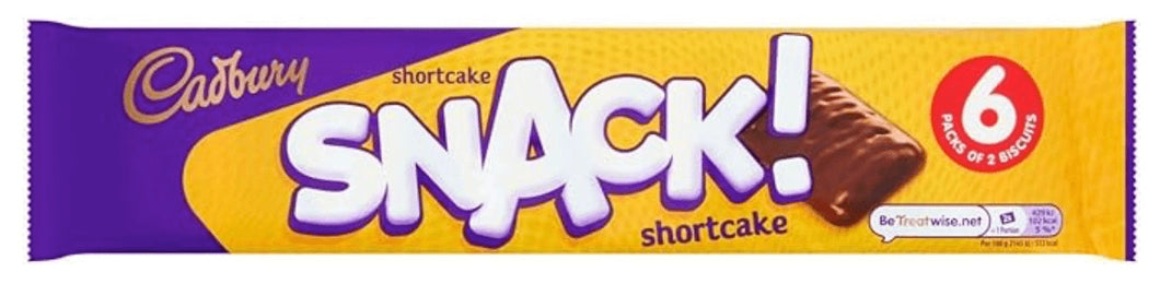 Cadbury's Snack Shortcake Biscuits 6 pack