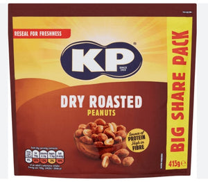 KP Dry Roasted Peanuts Huge 415g Bags