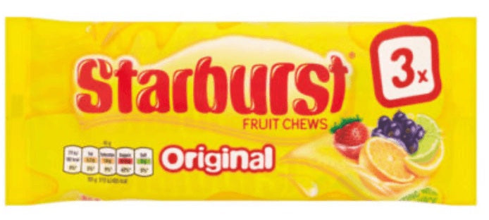 Starburst Fruit Chews3 packs