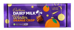 Cadbury's Dairy Milk Winter Orange Crisp Huge 360g Bar NEW