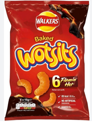 Wotsits 6 pack Flamin Hot Multi bag NEW