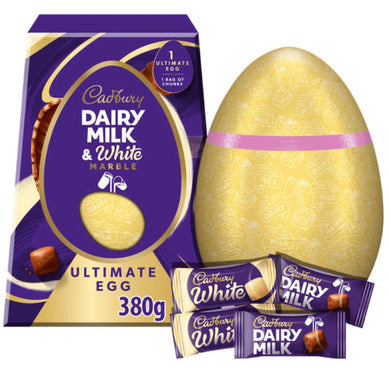 Cadbury's Ultimate Dairy Milk & White Marble Easter Egg New for 2024