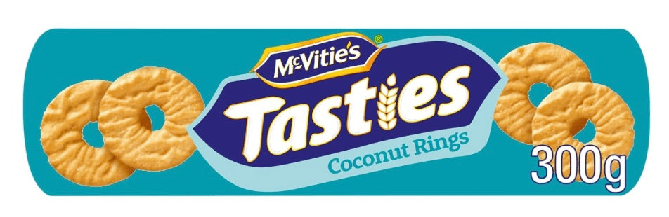 McVities Tasties Coconut Rings Biscuits