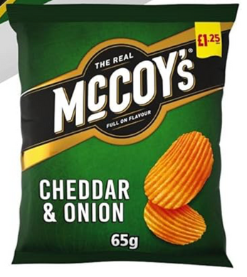 McCoys Flame Cheddar and Onion
