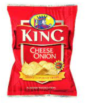 King Cheese and Onion Crisps