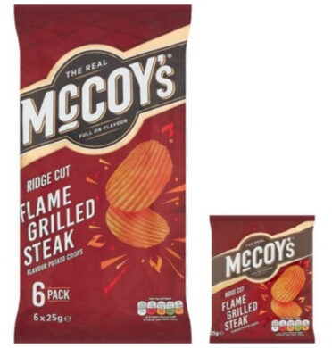 McCoys Flame Grilled Steak 6 pack multi bag