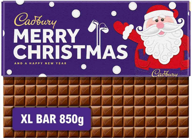 Cadburys Dairy Milk Huge 850g Christmas Bar NEW
