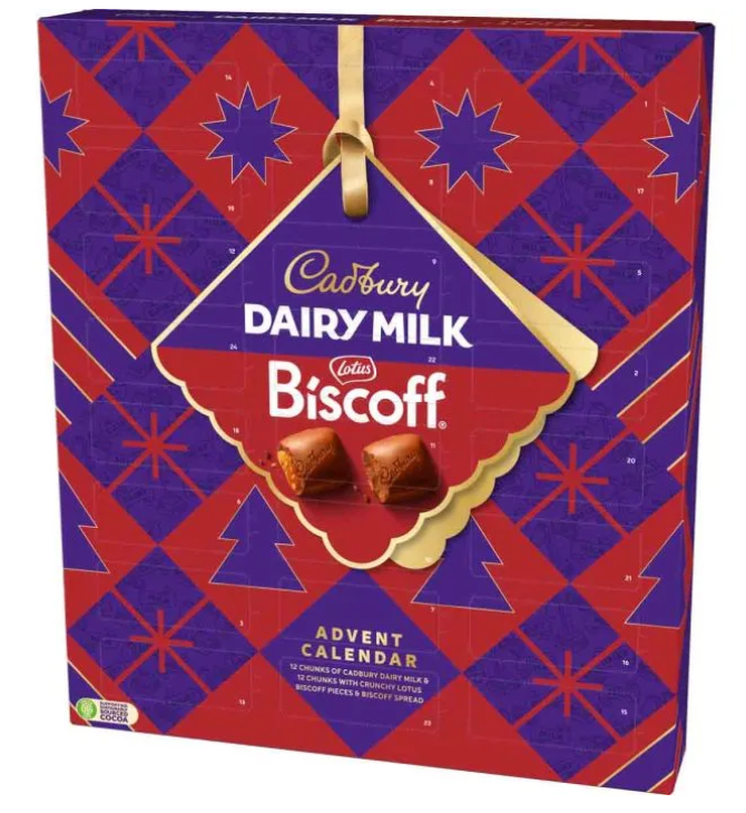 Cadbury Dairy Milk Biscoff Chunk Advent Calendar NEW