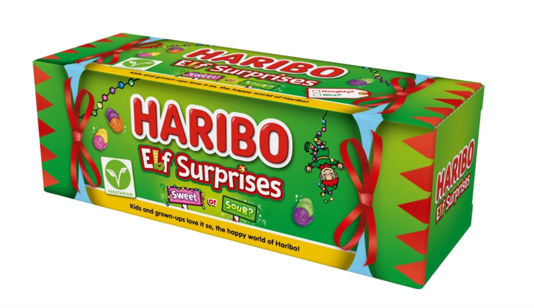 Haribo Elf Surprises Sweet or Sour Tube NEW