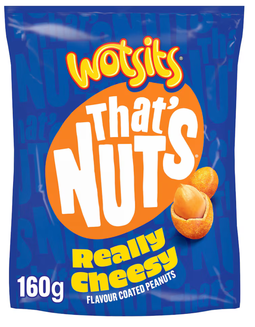 That’s Nuts Walkers Wotsits Really Cheesy Sharing Coated Peanuts NEW