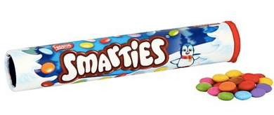 Smarties Christmas Stocking Tube