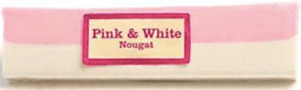 Pink and White Nougat Bar