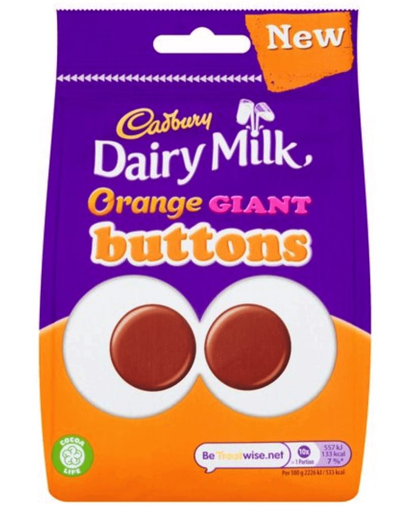 Cadbury's Dairy Milk Orange Giant Buttons