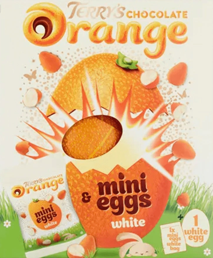 Terry's White Chocolate Orange Easter egg NEW UK FOODS DOWN UNDER