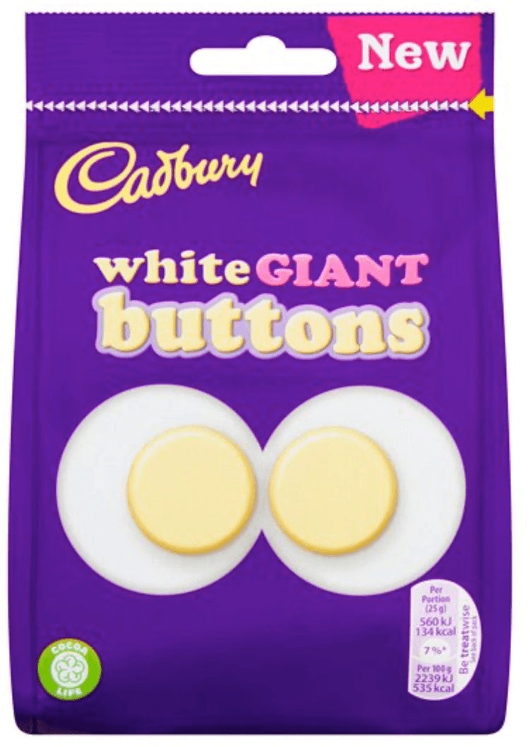 Cadburys White Giant Buttons NEW!
