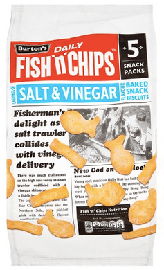 Burtons Fish 'N' Chips Salt and Vinegar Multipack Crisps