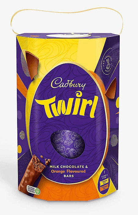 Cadbury's Twirl Milk and Orange Large Easter Egg NEW
