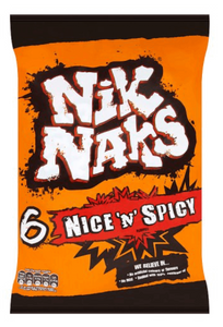Nik Nak Nice 'n' Spicy Multi bag crisps