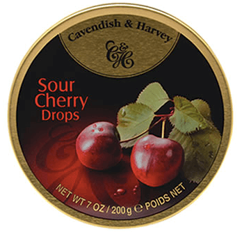 Cavendish and Harvey Sour Cherry Drops Tin