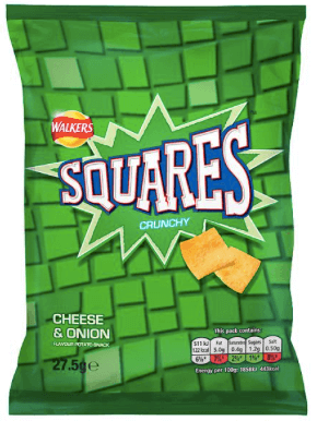 Squares Cheese and Onion