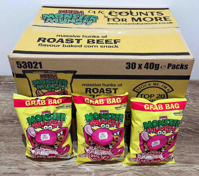 Monster Munch Roast Beef 30 Pack Box