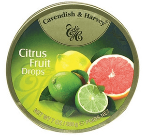 Cavendish and Harvey Citrus Fruit Drops Tin