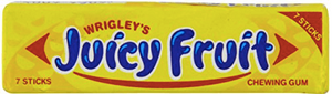 Wrigley's Juicy Fruit Chewing Gum 7 Stick