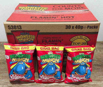 Monster Munch Flaming Hot Flavour 35 pack Box