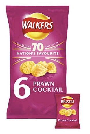 Walkers Crisps Prawn Cocktail multibag
