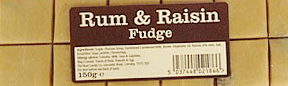 Rum Flavour & Raisin Fudge Bar