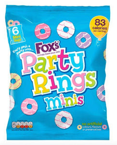 Fox's Party Rings Mini 6 Pack Biscuits NEW