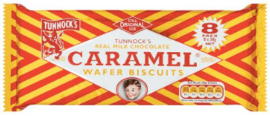 Tunnock's Milk Chocolate Caramel Wafers 8 pack