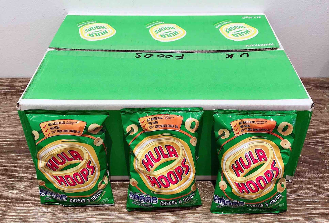 Hula Hoops Cheese and Onion 32 Pack Box