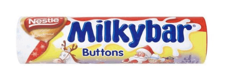 Milkybar Buttons Christmas stocking Tube